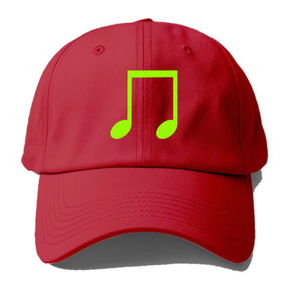 Retro 80s Music Note Green Hat