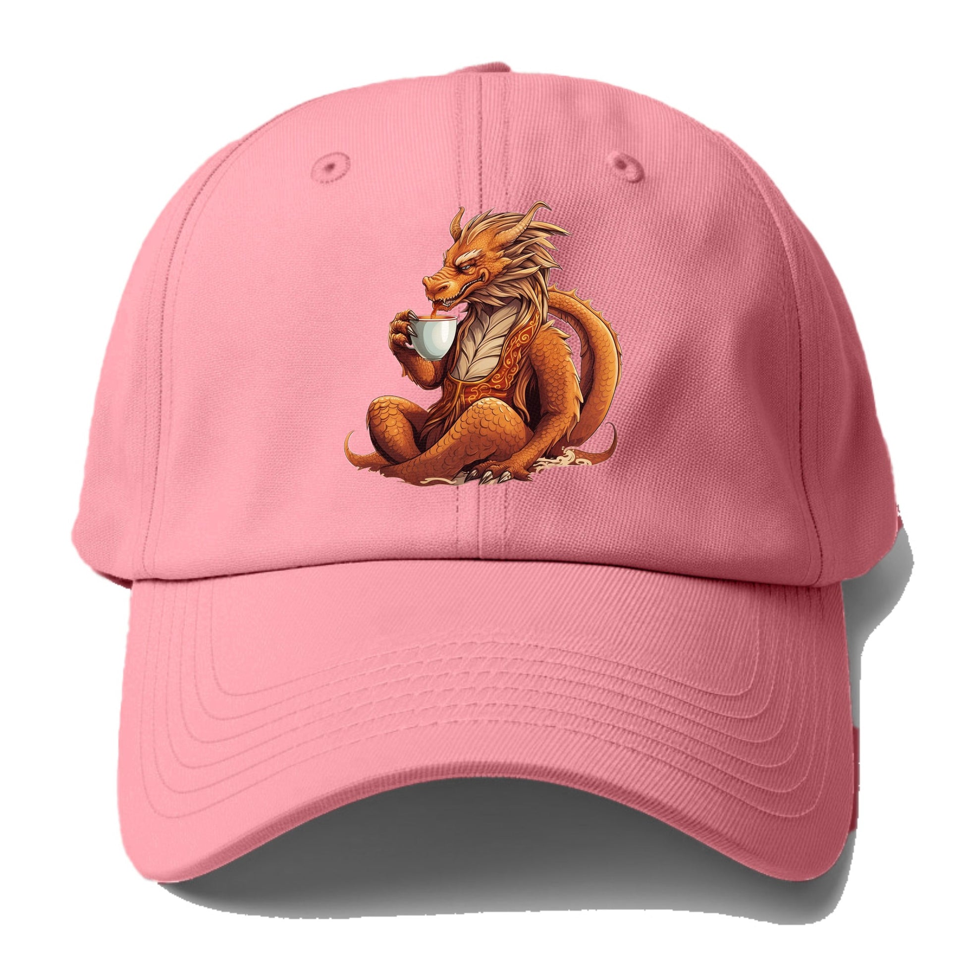 dragon drinking coffee Hat