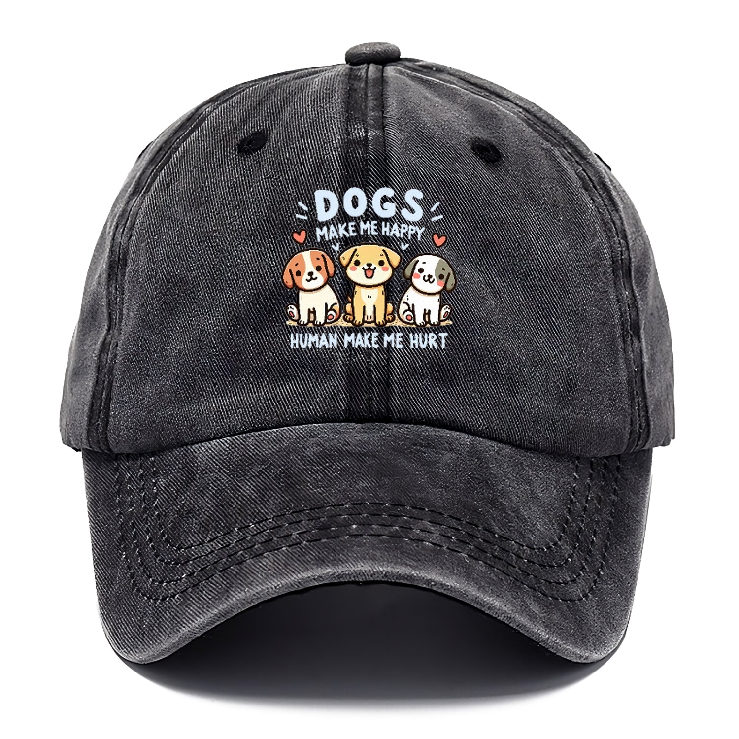 Dogs Make Me Happy Hat