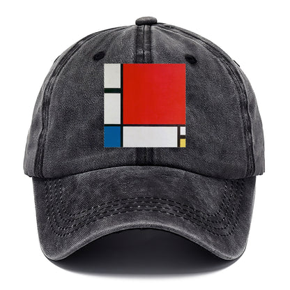 Composition with Red Blue and Yellow Hat