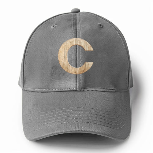 Letter C Solid Color Baseball Cap