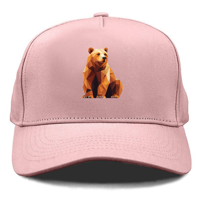 Geometric Bear in Rest Hat