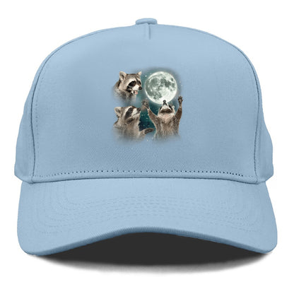 Racoons howling at the Moon Hat