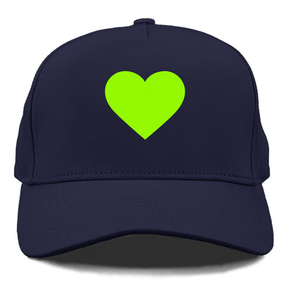 Retro 80s Heart Green Hat