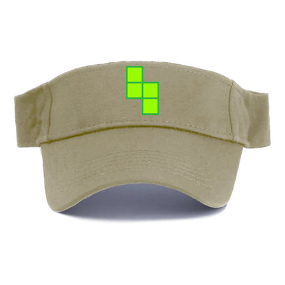 Retro 80s Tetris Blocks Green Hat