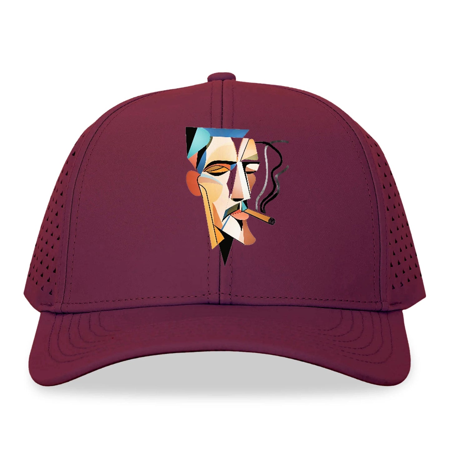 Abstract Smoking Man Hat