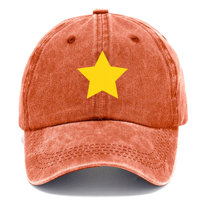 Retro 80s Star Yellow Hat