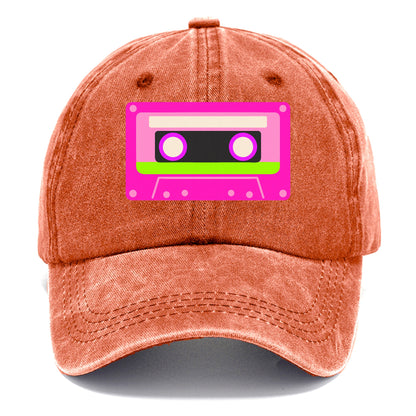 Retro 80s Cassette Pink Hat