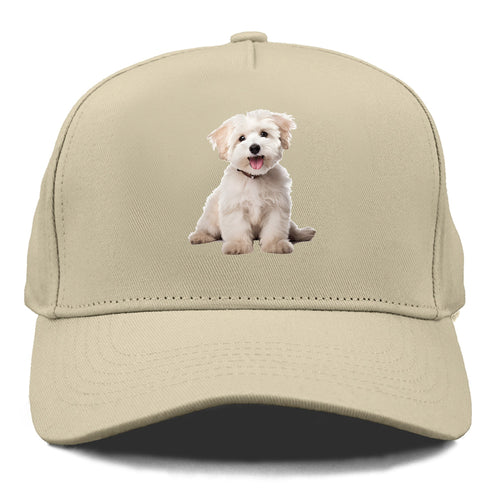 Adorable White Puppy Cap