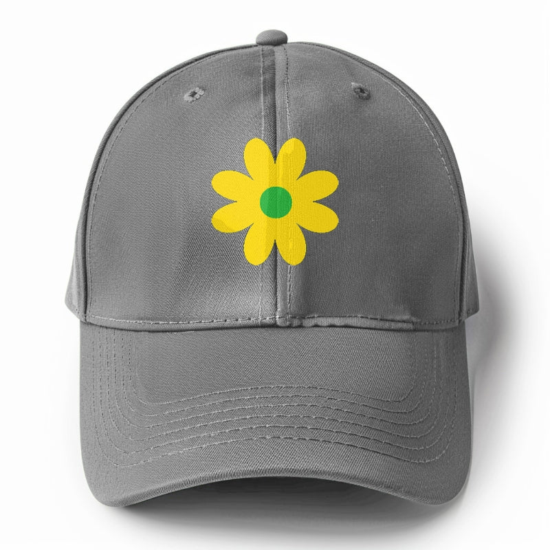 Retro 80s Flower Yellow Hat