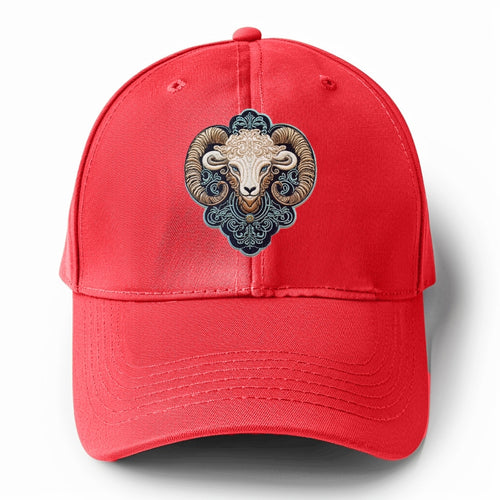 Aries Zodiac Sign Solid Color Baseball Cap