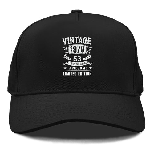 Vintage 1970 53 Years Of Being Awesome Limited Edition Cap