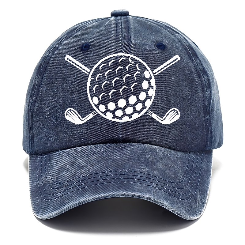 Golf Ball And Clubs Hat