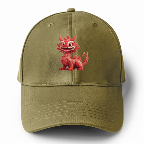 Cny Dragon Solid Color Baseball Cap