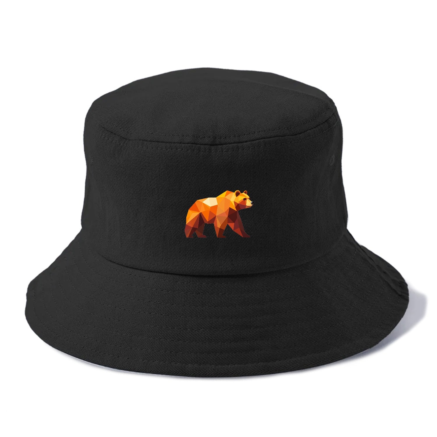 Geometric Bear on the Move Hat