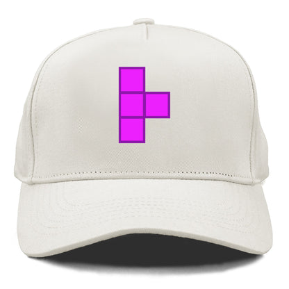 Retro 80s Tetris Blocks Purple Hat