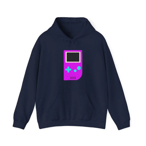 Retro 80s Game Boy Purple Hooded Sweatshirt