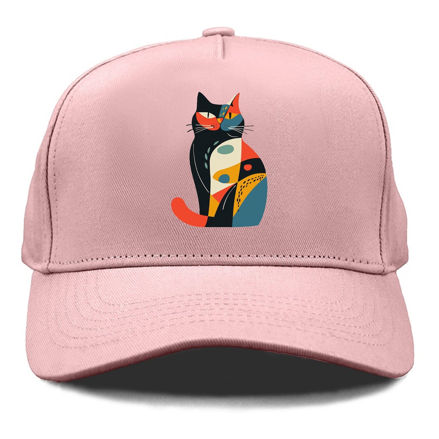 Abstract Elegance Colorful Cat Hat