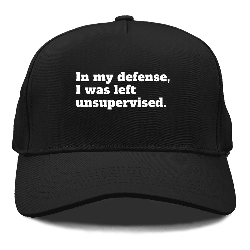 in my defense, i was left unsupervised Hat