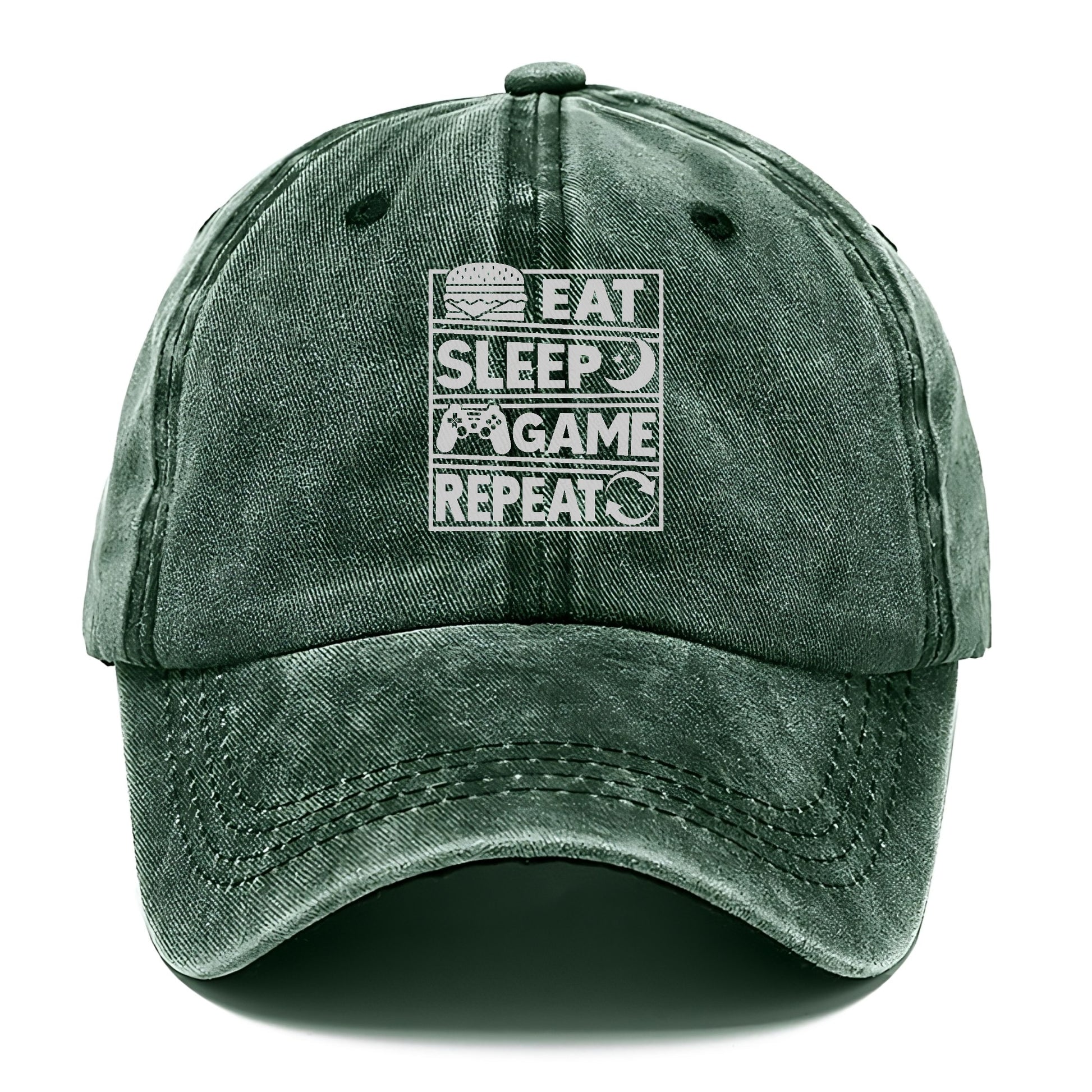 Eat Sleep Game Repeat Hat