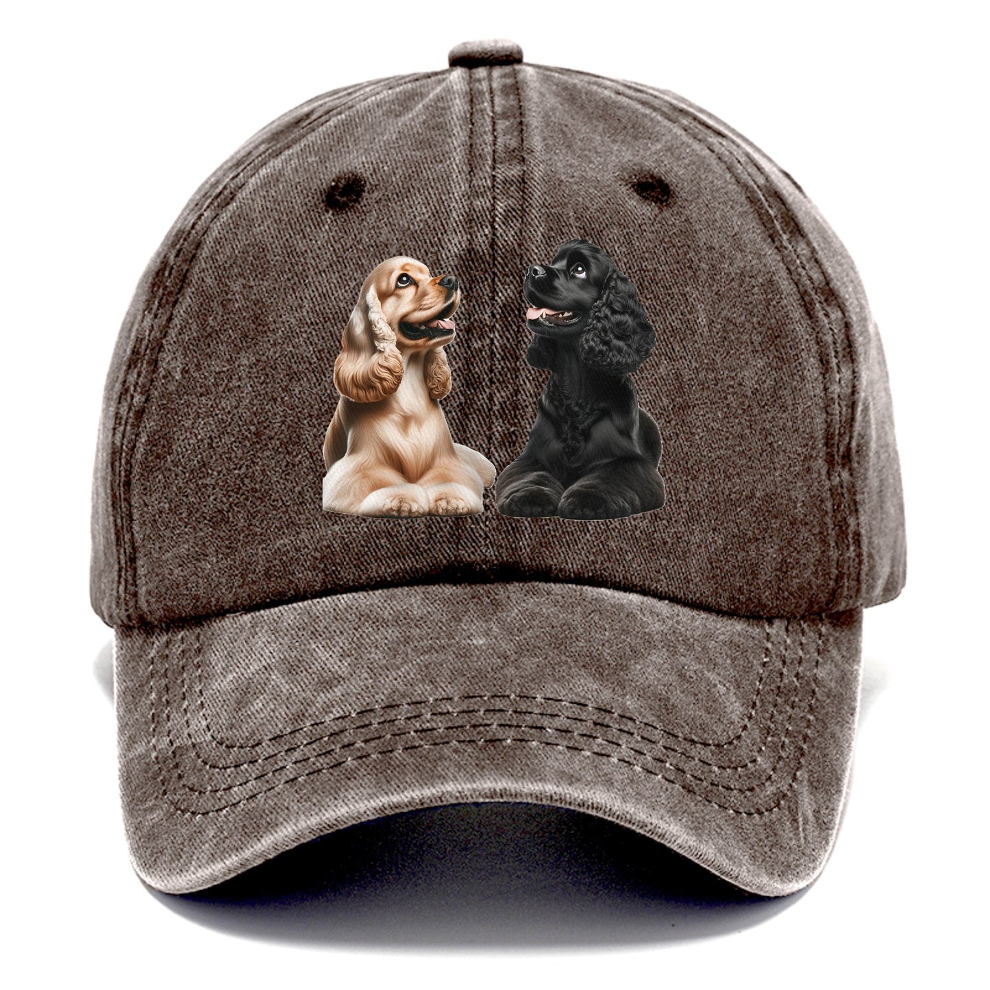 golden and black cocker spaniels Hat