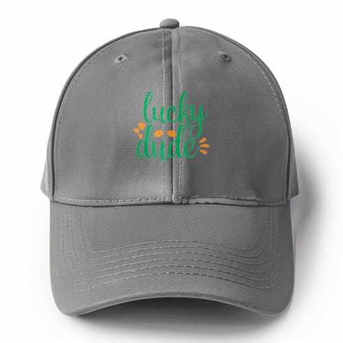 Lucky Dude Solid Color Baseball Cap