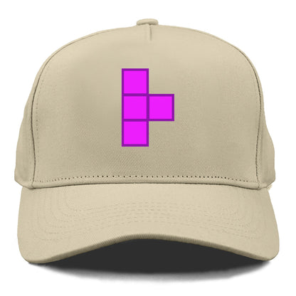 Retro 80s Tetris Blocks Purple Hat