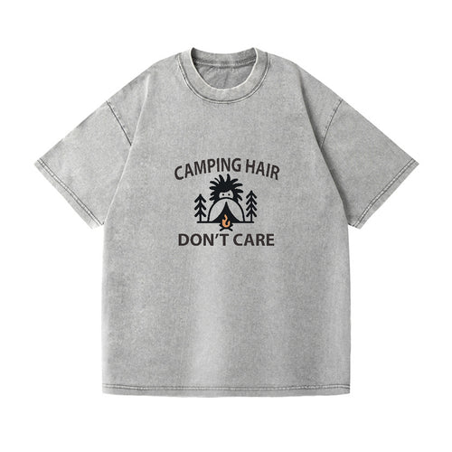 Camping Hair Don't Care Vintage T-shirt