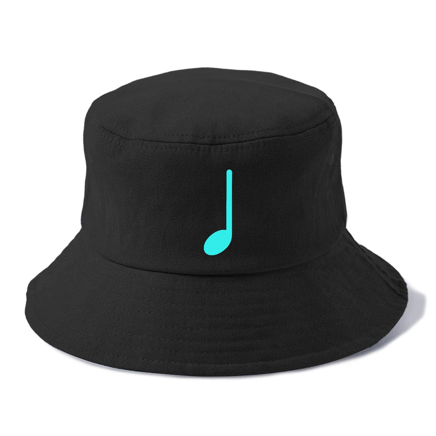 Retro 80s Music Note Blue Hat