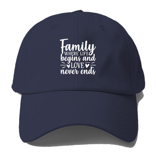 Family where life begins Hat