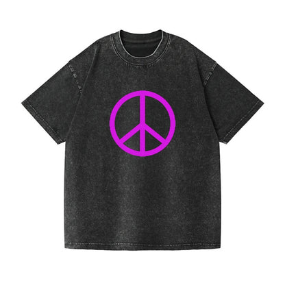 Retro 80s Peace Sign Purple Hat