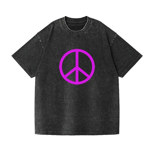 Retro 80s Peace Sign Purple Hat