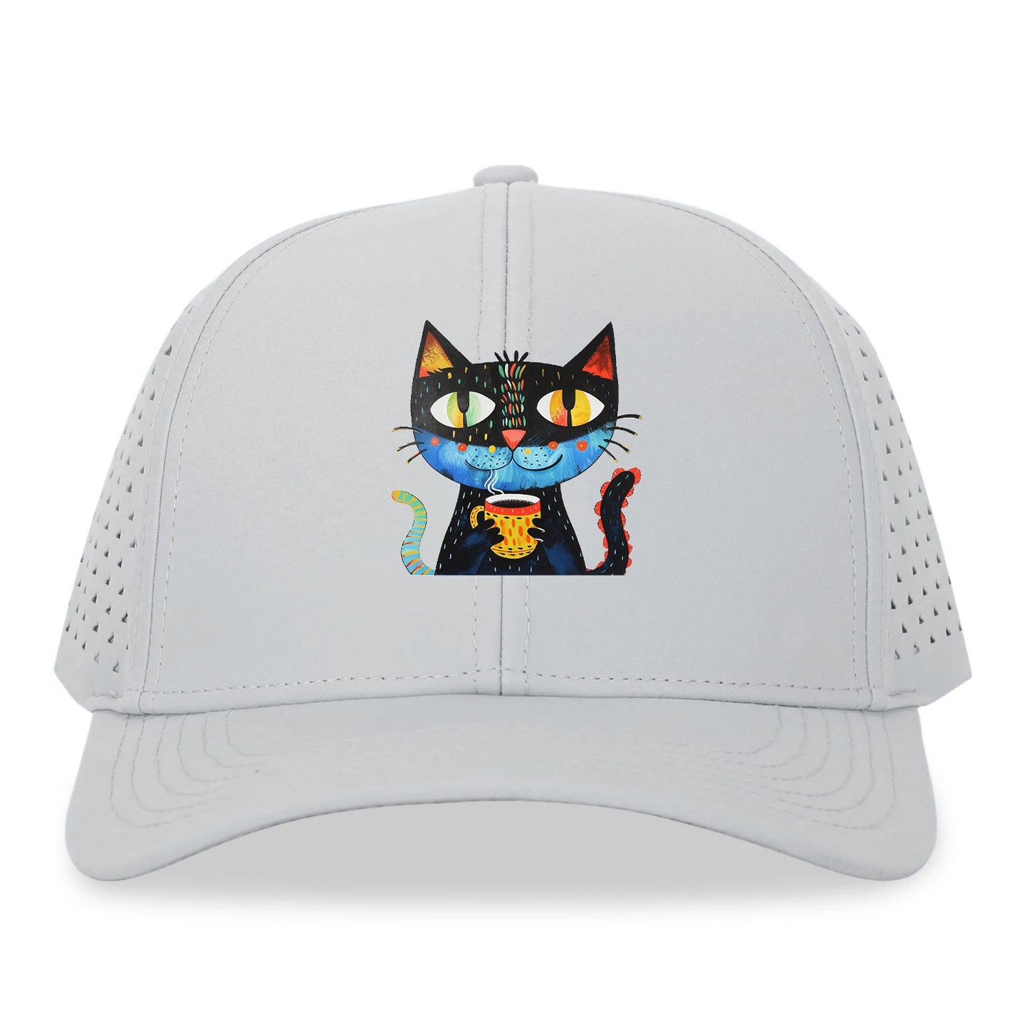 Coffee Cat Vibrant Mornings Hat