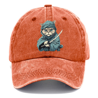 Ninja Cat Fierce Feline Warrior Hat