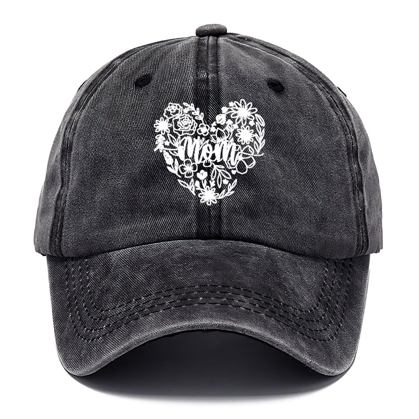 mom floral heart Hat