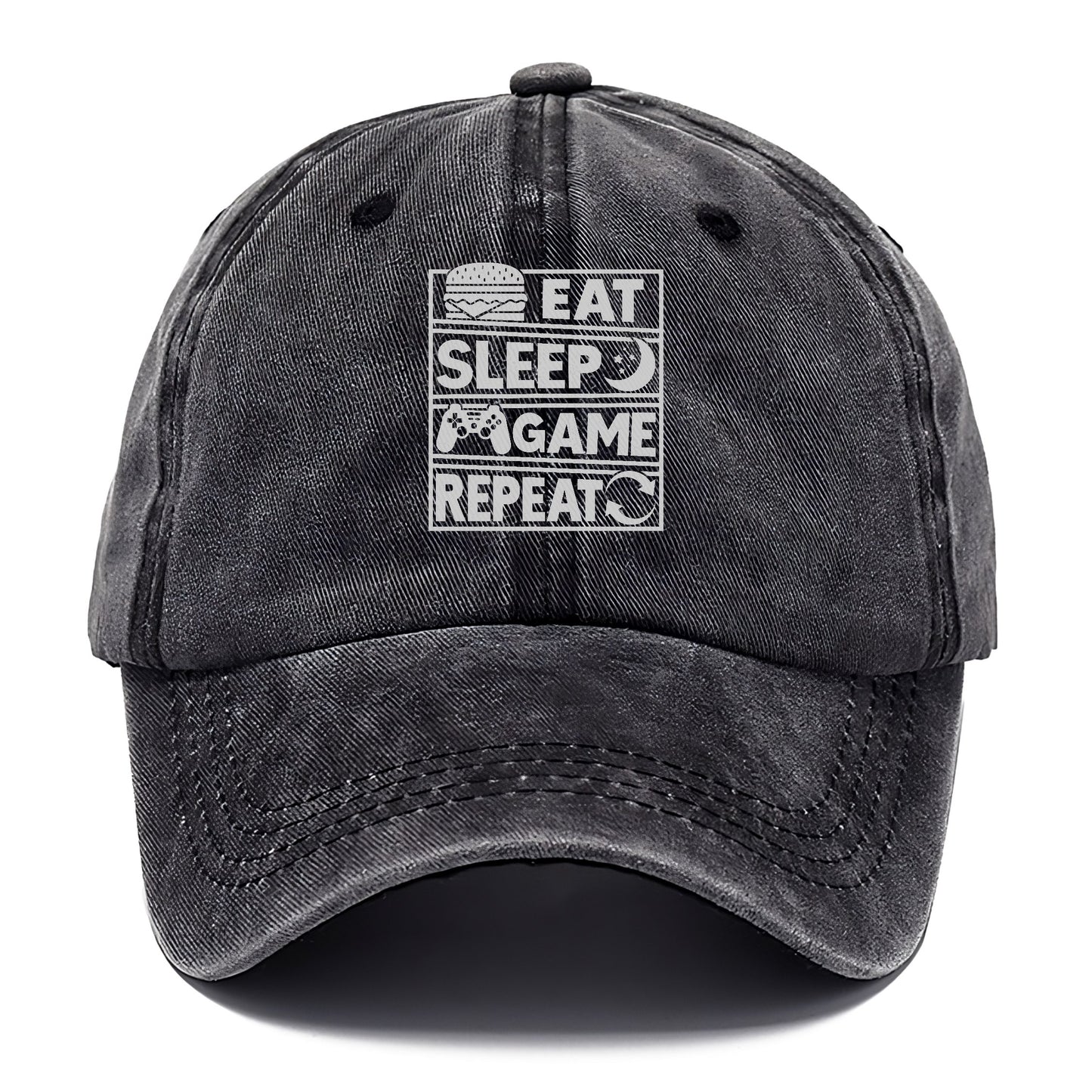 Eat Sleep Game Repeat Hat