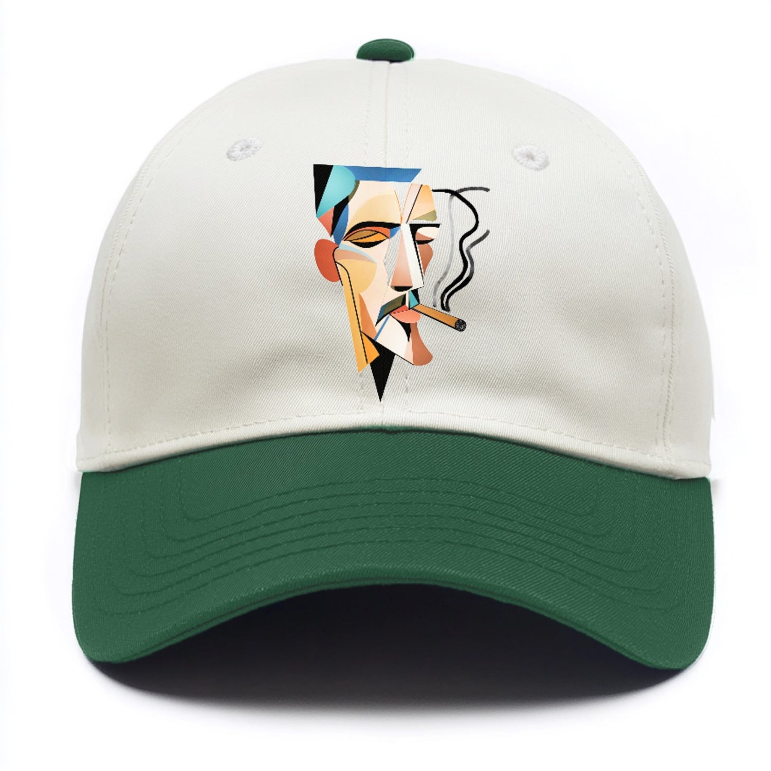 Abstract Smoking Man Hat