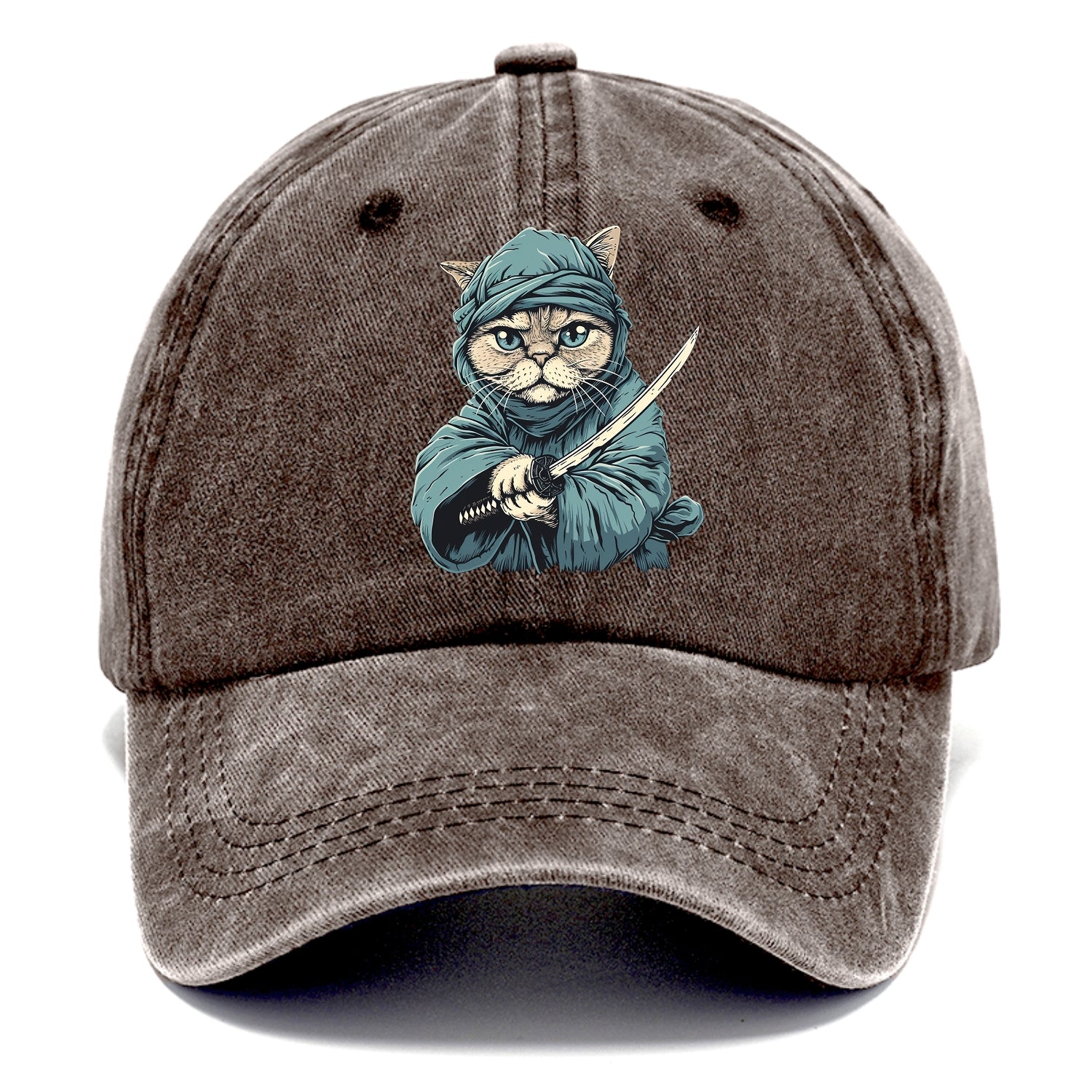 Ninja Cat Fierce Feline Warrior Hat