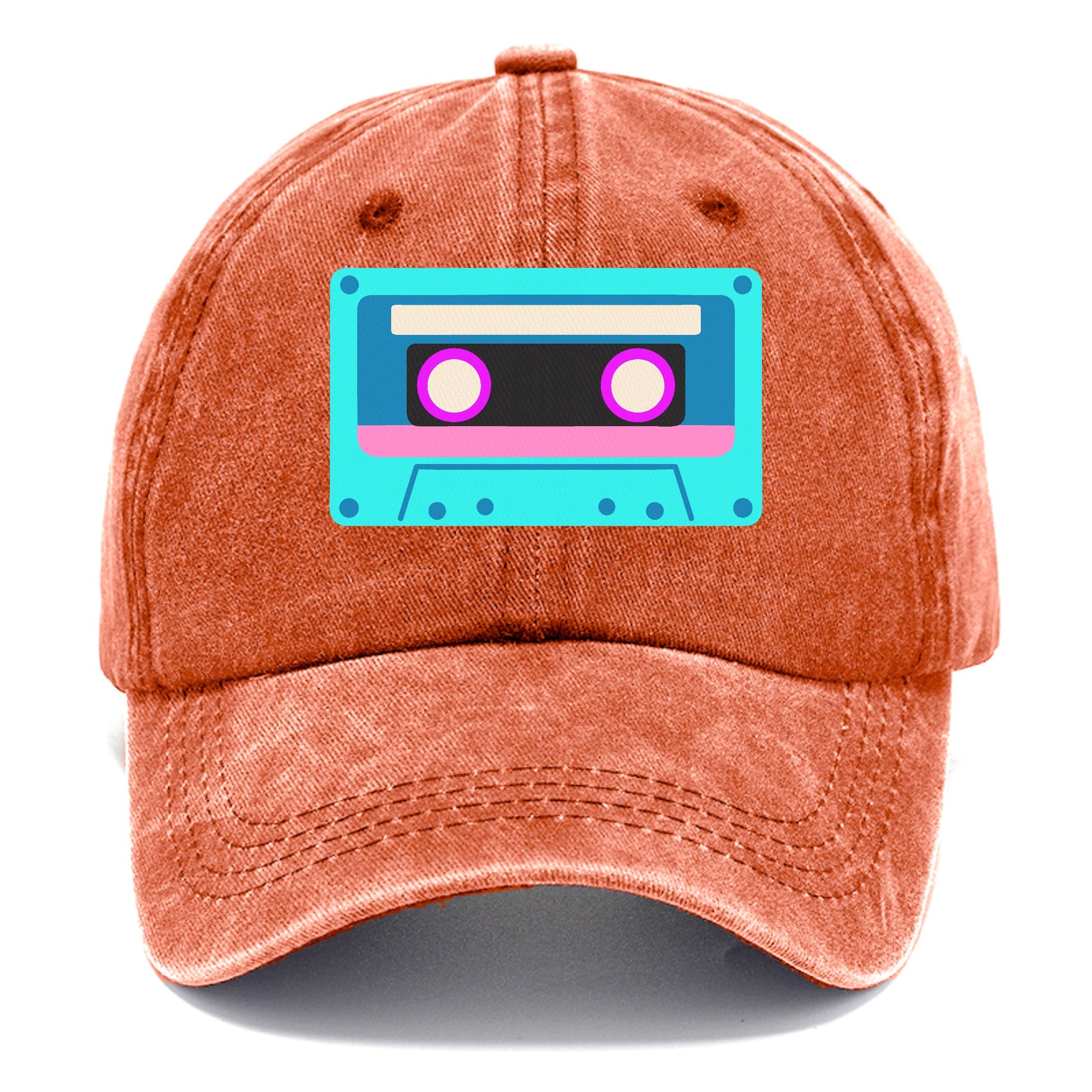 Retro 80s Cassette Blue Hat