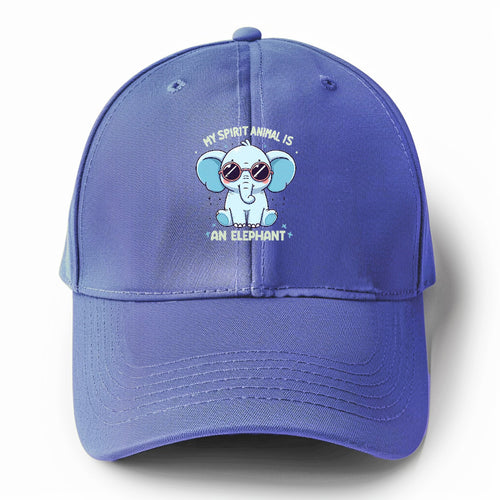 My Spirit Animal Is An Elephant Solid Color Baseball Cap