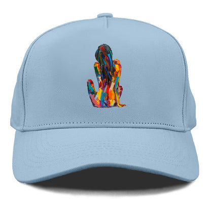 Vibrant Reflection Abstract Beauty Hat