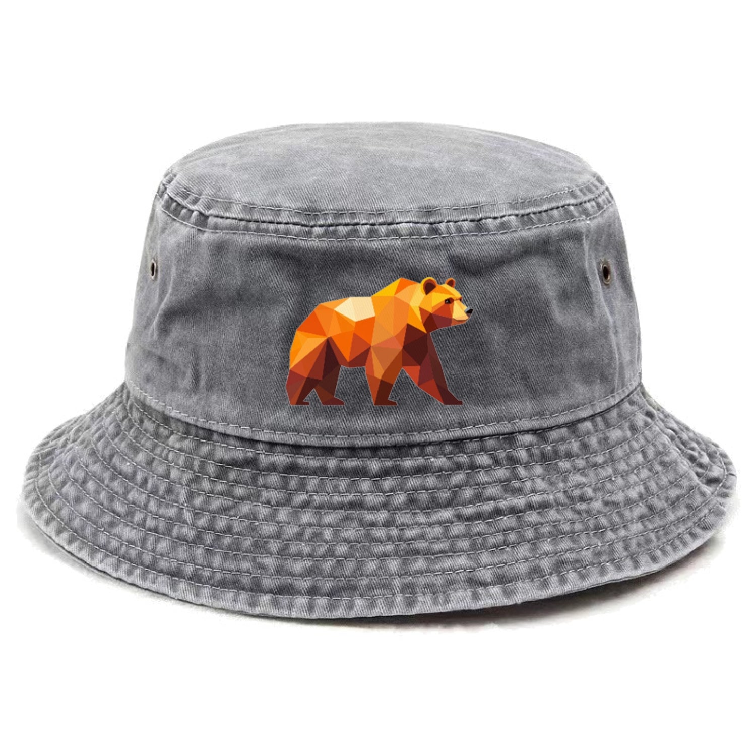 Geometric Bear on the Move Hat