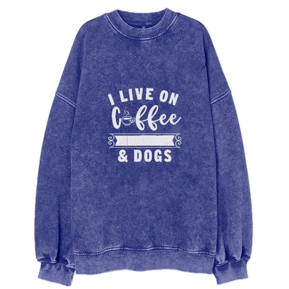 I live on coffee love & dogs Hat