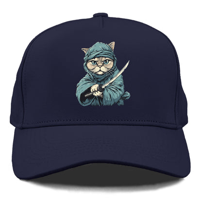 Ninja Cat Fierce Feline Warrior Hat