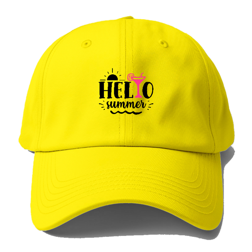 Hello Summer 3 Baseball Cap