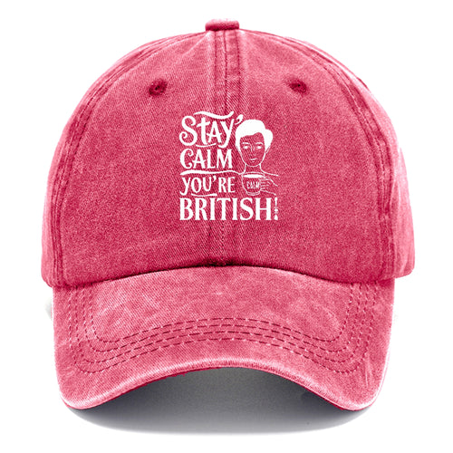 Stay Calm You're British Classic Cap