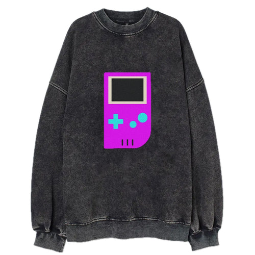 Retro 80s Game Boy Purple Vintage Sweatshirt