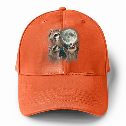 Racoons howling at the Moon Hat