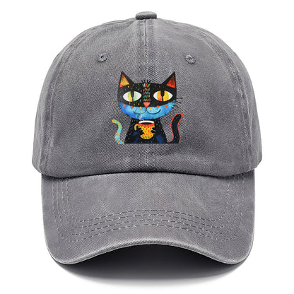 Coffee Cat Vibrant Mornings Hat