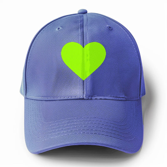 Retro 80s Heart Green Hat